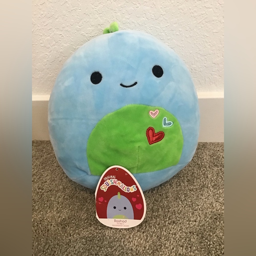 Rashad dinosaur vday squishmallow 8’ NWT